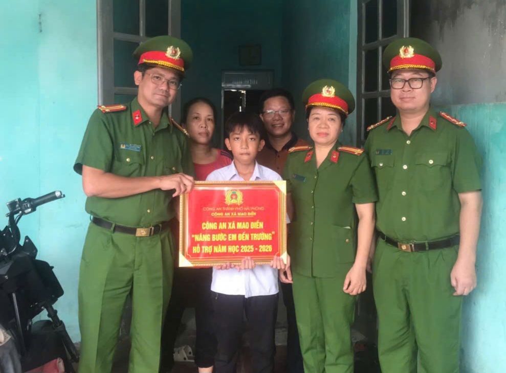 Chi đoàn Công an xã Mao Điền: Phát huy vai trò xung kích của tuổi trẻ trong công tác an sinh xã hội